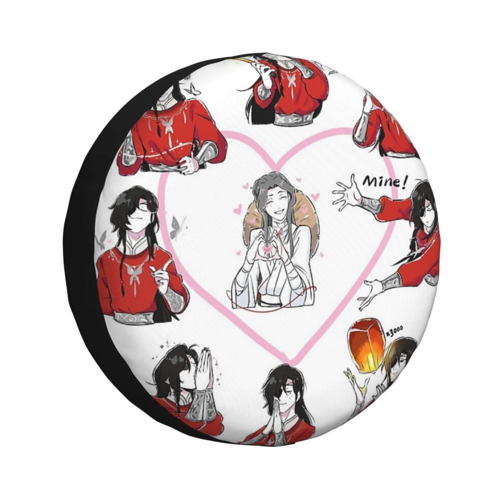 (Chibi Tgcf 6_3466) Spare Tire Cover For Rv Trailer, Waterproof Wheel Covers Protectors Camper Fit For Jeep Wrangler Rv Suv Van Truck Travel Vehicle / 6931076074470