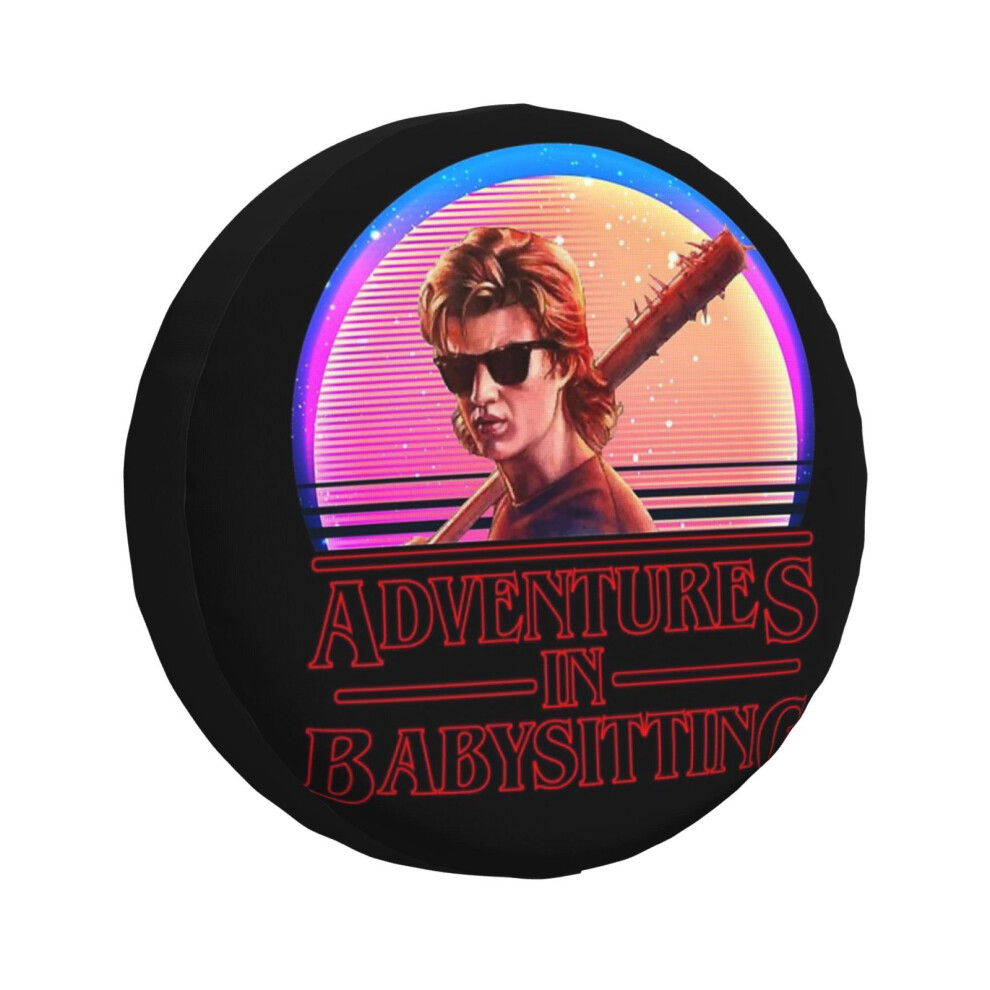 (Adventures In Babysitting_7794) Spare Tire Cover For Rv Trailer, Waterproof Wheel Covers Protectors Camper Fit For Jeep Wrangler Rv Suv Van Truck Tra 6931076069735