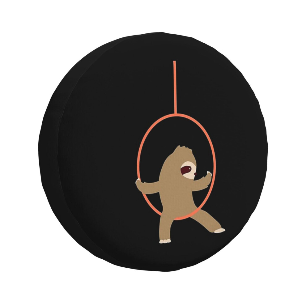 (Aerial Hoop Sloth Aerial Acrobatics_7298) Spare Tire Cover For Rv Trailer, Waterproof Wheel Covers Protectors Camper Fit For Jeep Wrangler Rv Suv Van 6931076069742