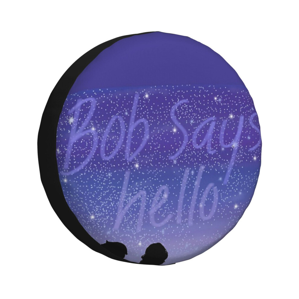 (Bob Says Hello Silhouette_5274) Spare Tire Cover For Rv Trailer, Waterproof Wheel Covers Protectors Camper Fit For Jeep Wrangler Rv Suv Van Truck Tra 6931076079352