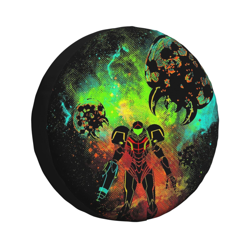 (Bounty Hunter Of Space_5771) Spare Tire Cover For Rv Trailer, Waterproof Wheel Covers Protectors Camper Fit For Jeep Wrangler Rv Suv Van Truck Travel 6931076078706
