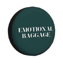 (Emotional Baggage_2052) Spare Tire Cover for RV Trailer, Waterproof Wheel Covers Protectors Camper Fit for Jeep Wrangler Rv SUV Van Truck Travel Vehicle / 14 15 16 17 Inch