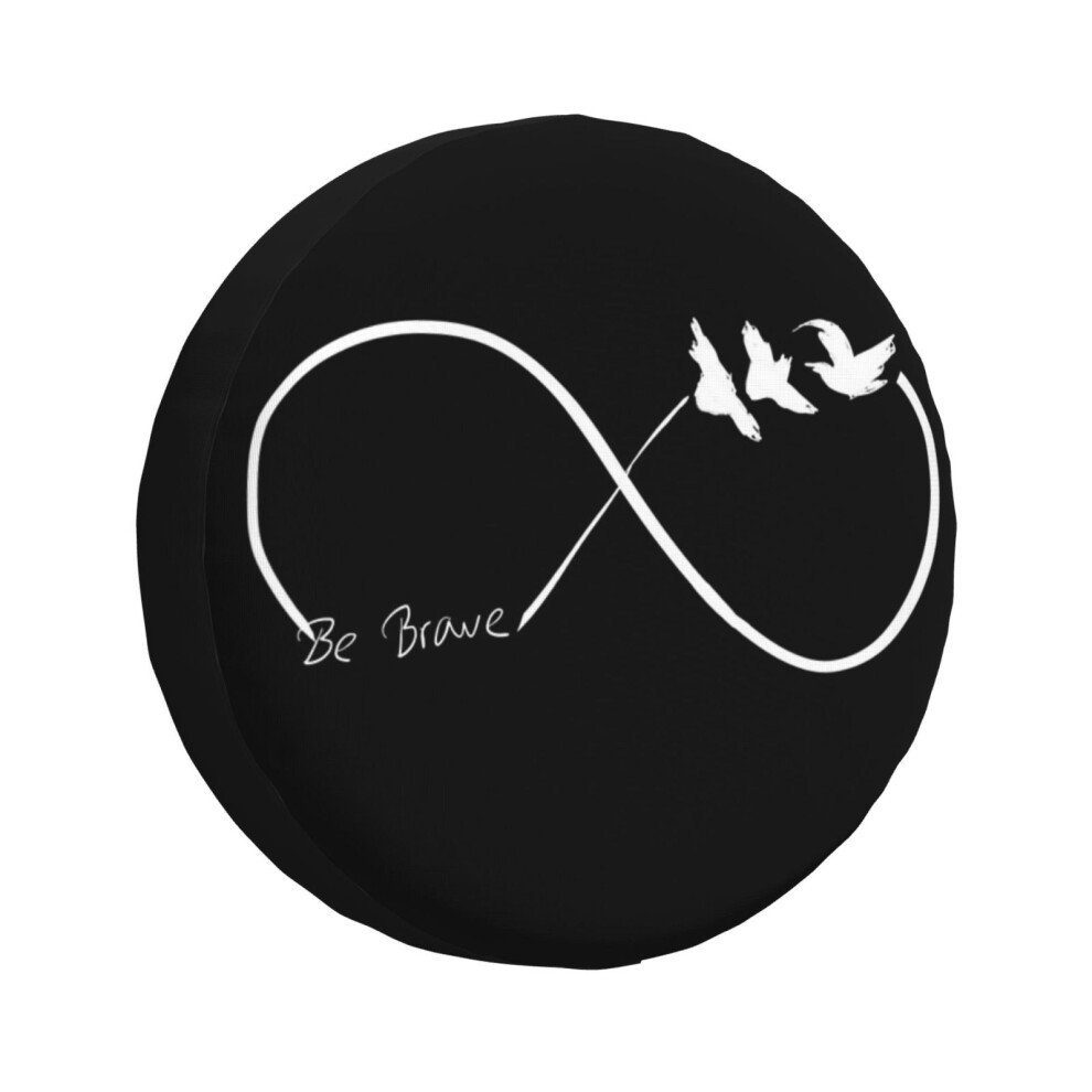 (Divergent - 'Be Brave' Infinity_4351) Spare Tire Cover For Rv Trailer, Waterproof Wheel Covers Protectors Camper Fit For Jeep Wrangler Rv Suv Van Tru 6931076087135