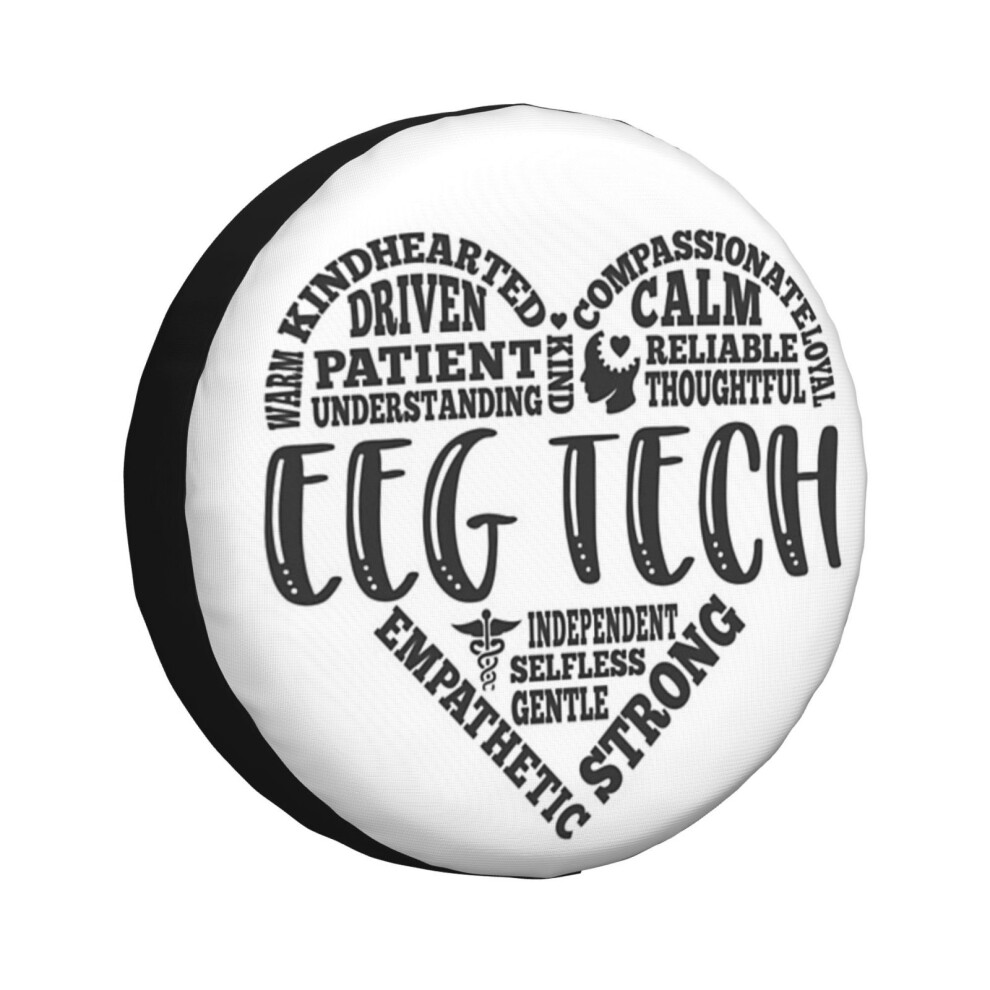 (Eeg Tech, Electroencephalograph_5148) Spare Tire Cover For Rv Trailer, Waterproof Wheel Covers Protectors Camper Fit For Jeep Wrangler Rv Suv Van Tru 6931076084707
