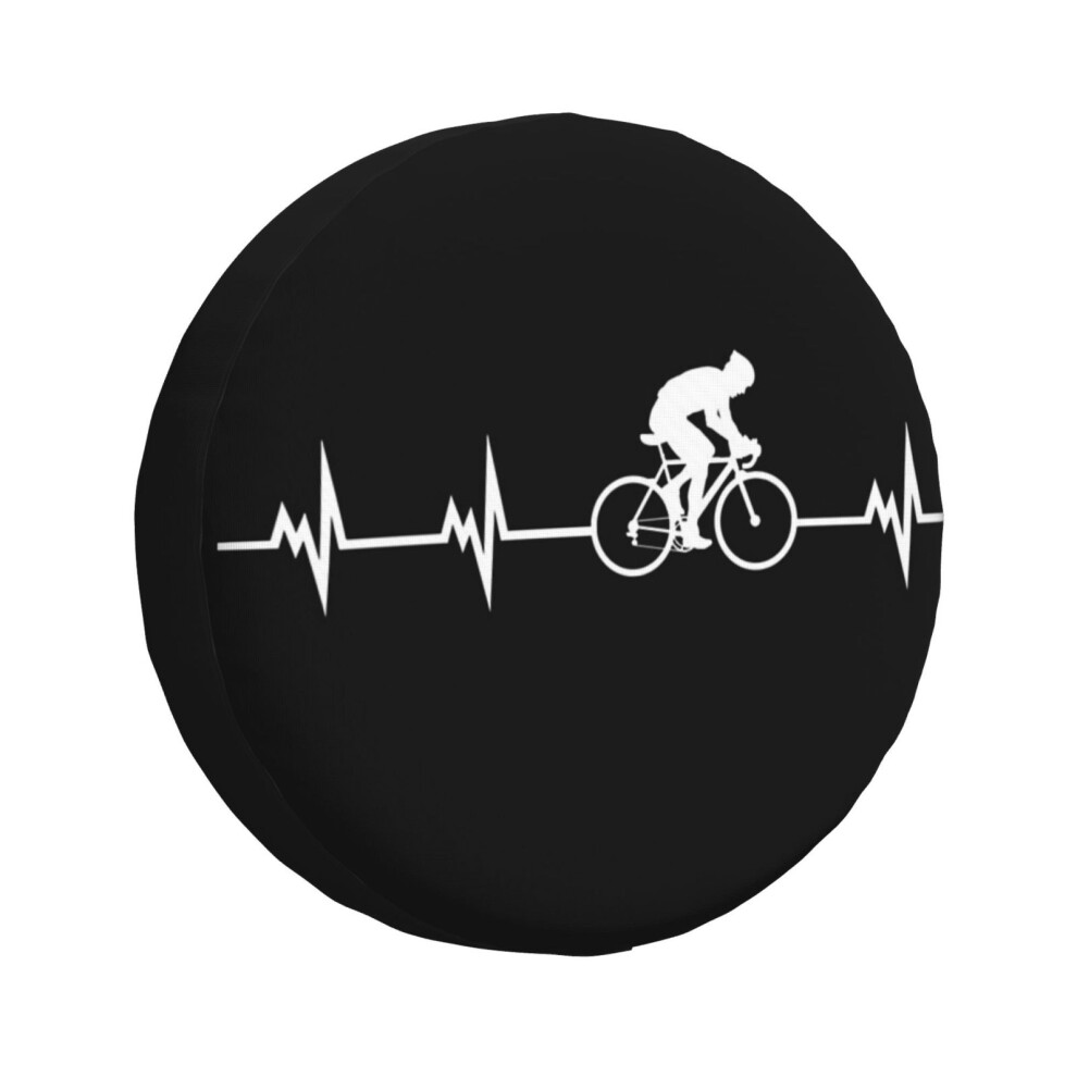 (Cycling Heartbeat_2823) Spare Tire Cover For Rv Trailer, Waterproof Wheel Covers Protectors Camper Fit For Jeep Wrangler Rv Suv Van Truck Travel Vehi 6931076089771