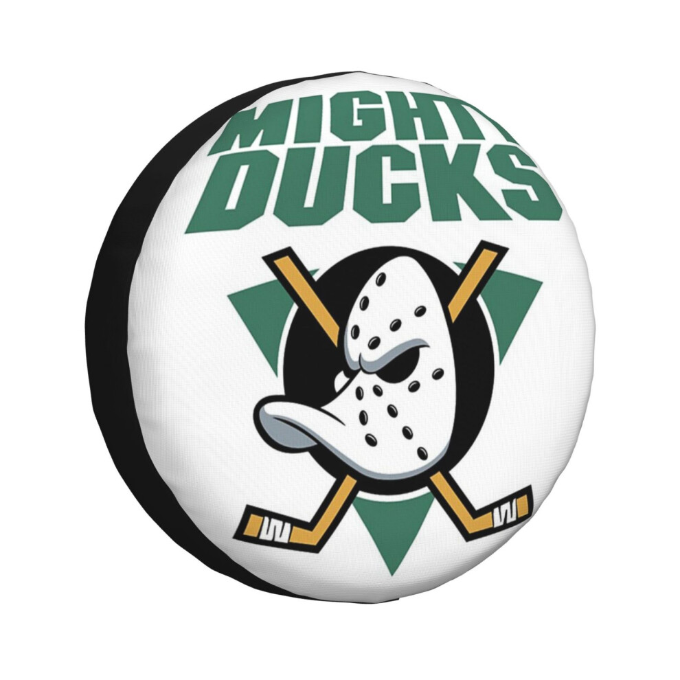 (D2 The Mighty Ducks (Low Key Team Usa)_3060) Spare Tire Cover For Rv Trailer, Waterproof Wheel Covers Protectors Camper Fit For Jeep Wrangler Rv Suv 6931076089702