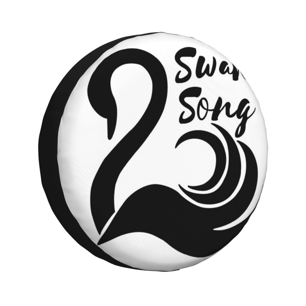 ( Swan, Swan Song_7054) Spare Tire Cover For Rv Trailer, Waterproof Wheel Covers Protectors Camper Fit For Jeep Wrangler Rv Suv Van Truck Travel Black 6931076080563