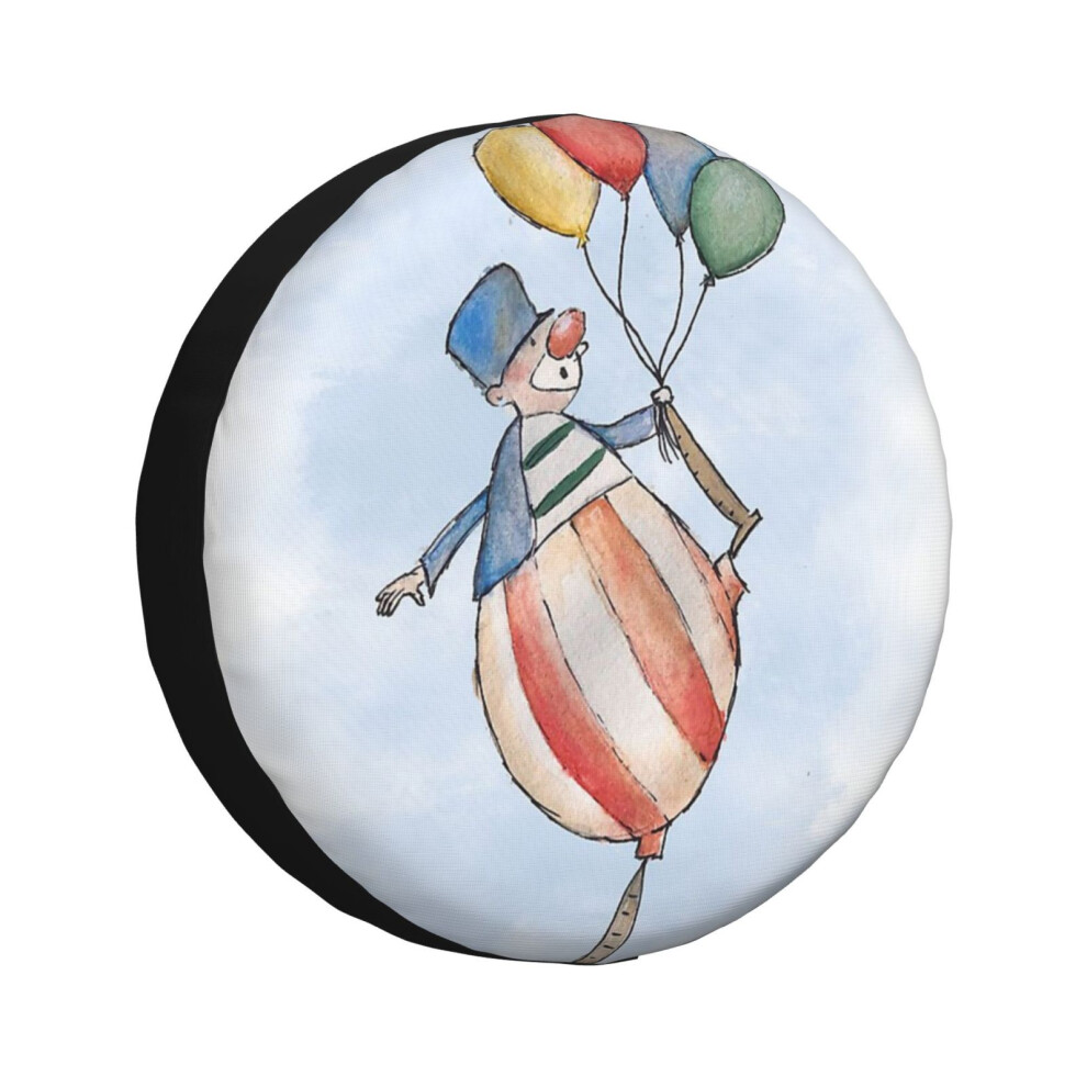(Clown With Balloons_5895) Spare Tire Cover For Rv Trailer, Waterproof Wheel Covers Protectors Camper Fit For Jeep Wrangler Rv Suv Van Truck Travel Ve 6931076073268