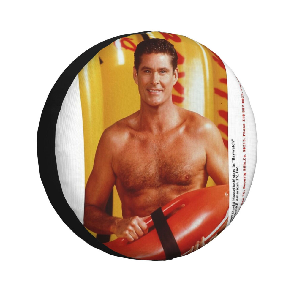 (David Hasselhoff_4268) Spare Tire Cover For Rv Trailer, Waterproof Wheel Covers Protectors Camper Fit For Jeep Wrangler Rv Suv Van Truck Travel Vehic 6931076088743