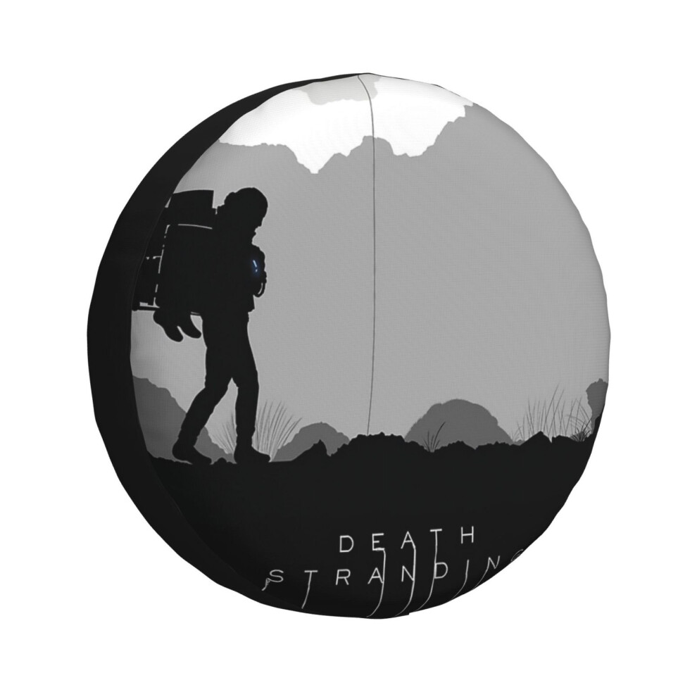 (Death Stranding_5249) Spare Tire Cover For Rv Trailer, Waterproof Wheel Covers Protectors Camper Fit For Jeep Wrangler Rv Suv Van Truck Travel Vehicl 6931076088484