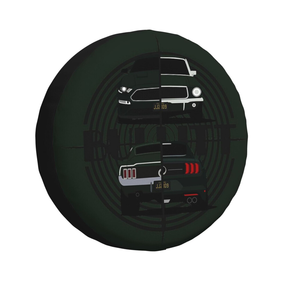(Bullitt Generations_129) Spare Tire Cover For Rv Trailer, Waterproof Wheel Covers Protectors Camper Fit For Jeep Wrangler Rv Suv Van Truck Travel Veh 6931076077570