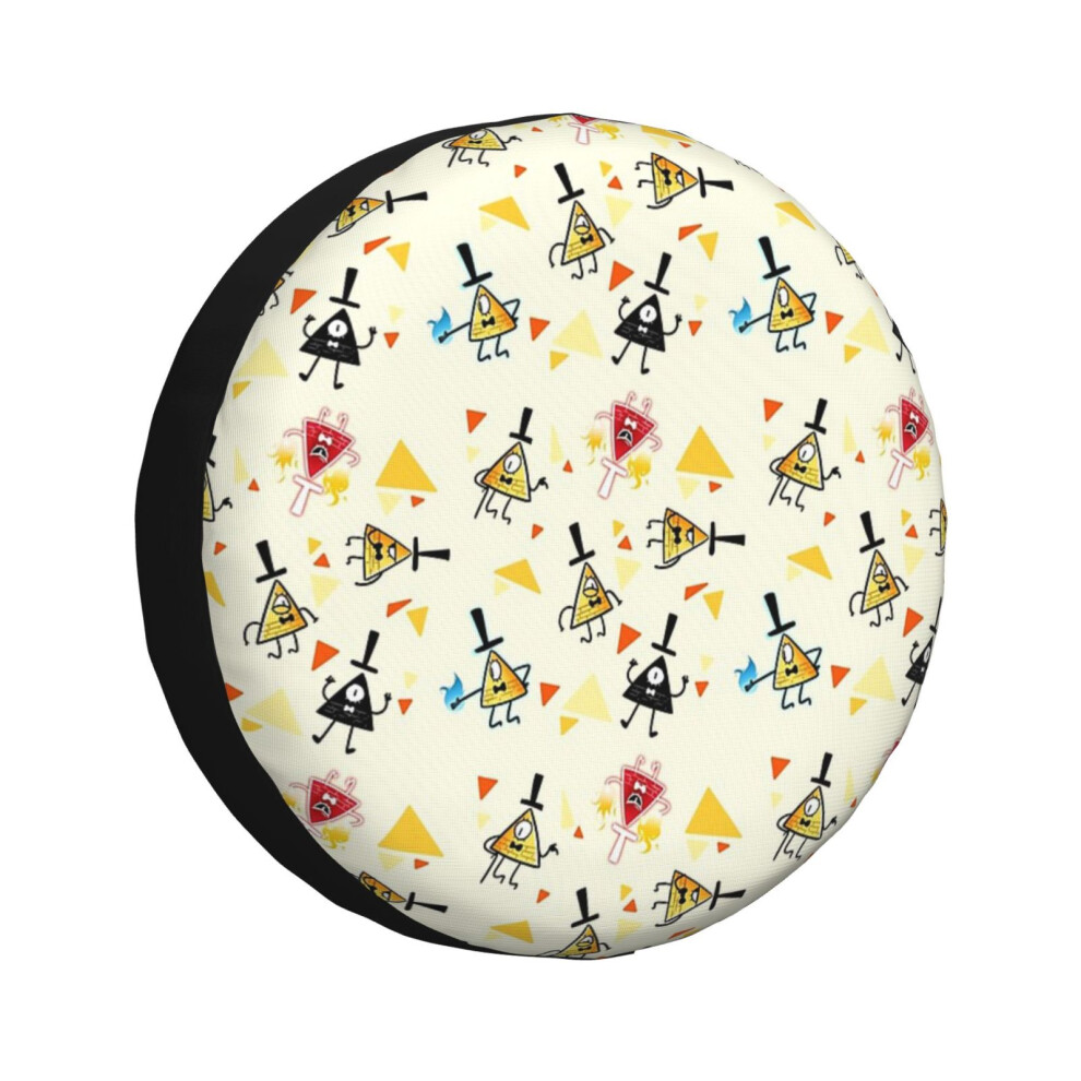 (Bill Cipher_2647) Spare Tire Cover For Rv Trailer, Waterproof Wheel Covers Protectors Camper Fit For Jeep Wrangler Rv Suv Van Truck Travel Vehicle / 6931076081560