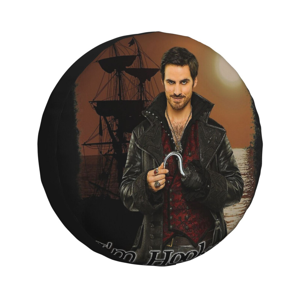 (Captain Hook I'm Hooked Comic Design_1541) Spare Tire Cover For Rv Trailer, Waterproof Wheel Covers Protectors Camper Fit For Jeep Wrangler Rv Suv Va 6931076076528