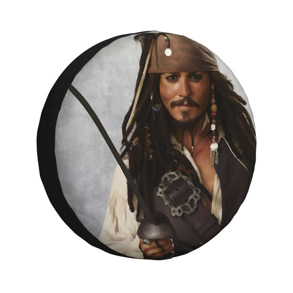 (Captain Jack Sparrow _4488) Spare Tire Cover For Rv Trailer, Waterproof Wheel Covers Protectors Camper Fit For Jeep Wrangler Rv Suv Van Truck Travel 6931076076511