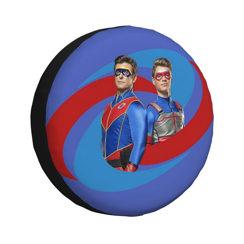 (Captain Man And Kid Danger - Logo_879) Spare Tire Cover For Rv Trailer, Waterproof Wheel Covers Protectors Camper Fit For Jeep Wrangler Rv Suv Van Tr 6931076076504