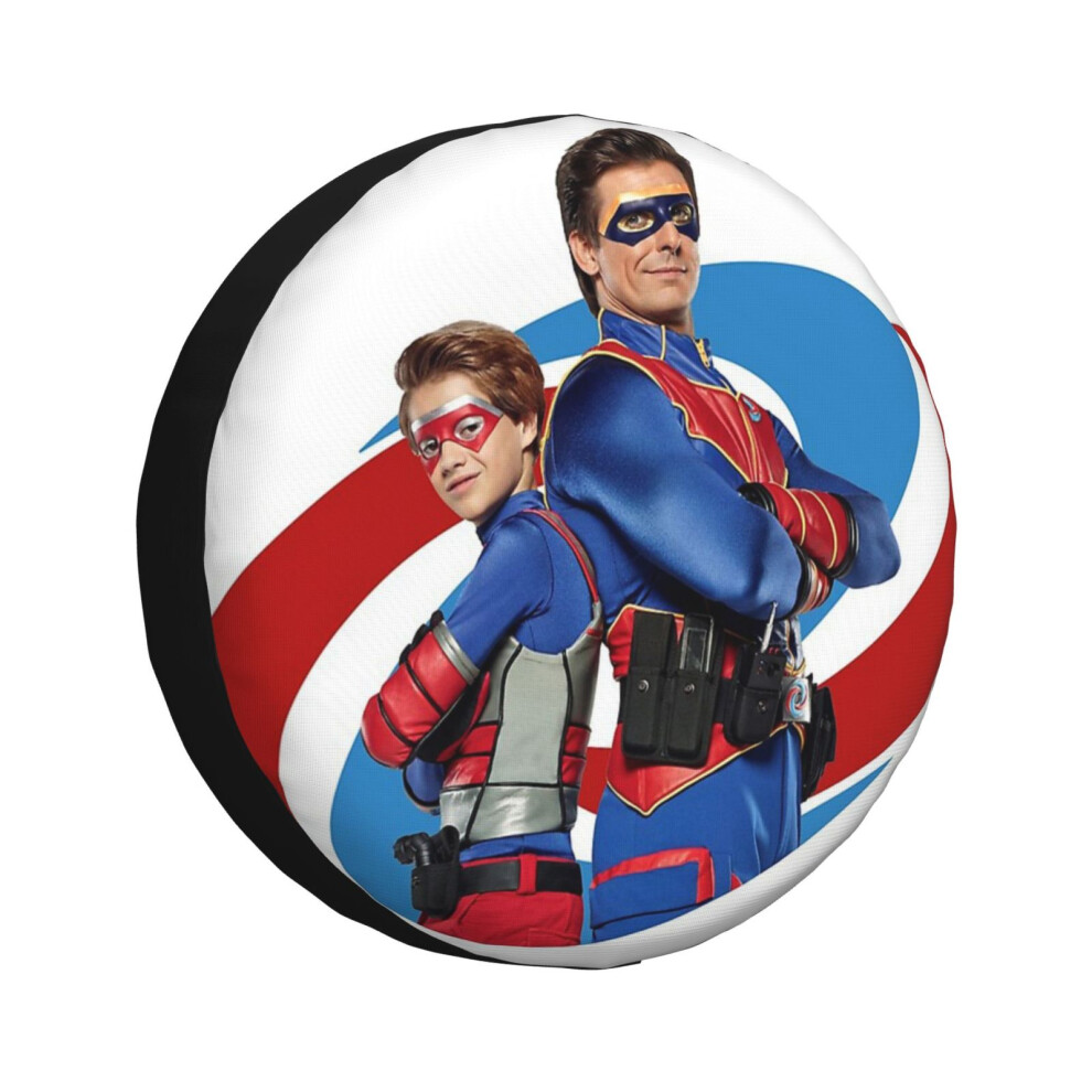 (Captain Man And Kid Danger_1371) Spare Tire Cover For Rv Trailer, Waterproof Wheel Covers Protectors Camper Fit For Jeep Wrangler Rv Suv Van Truck Tr 6931076076498