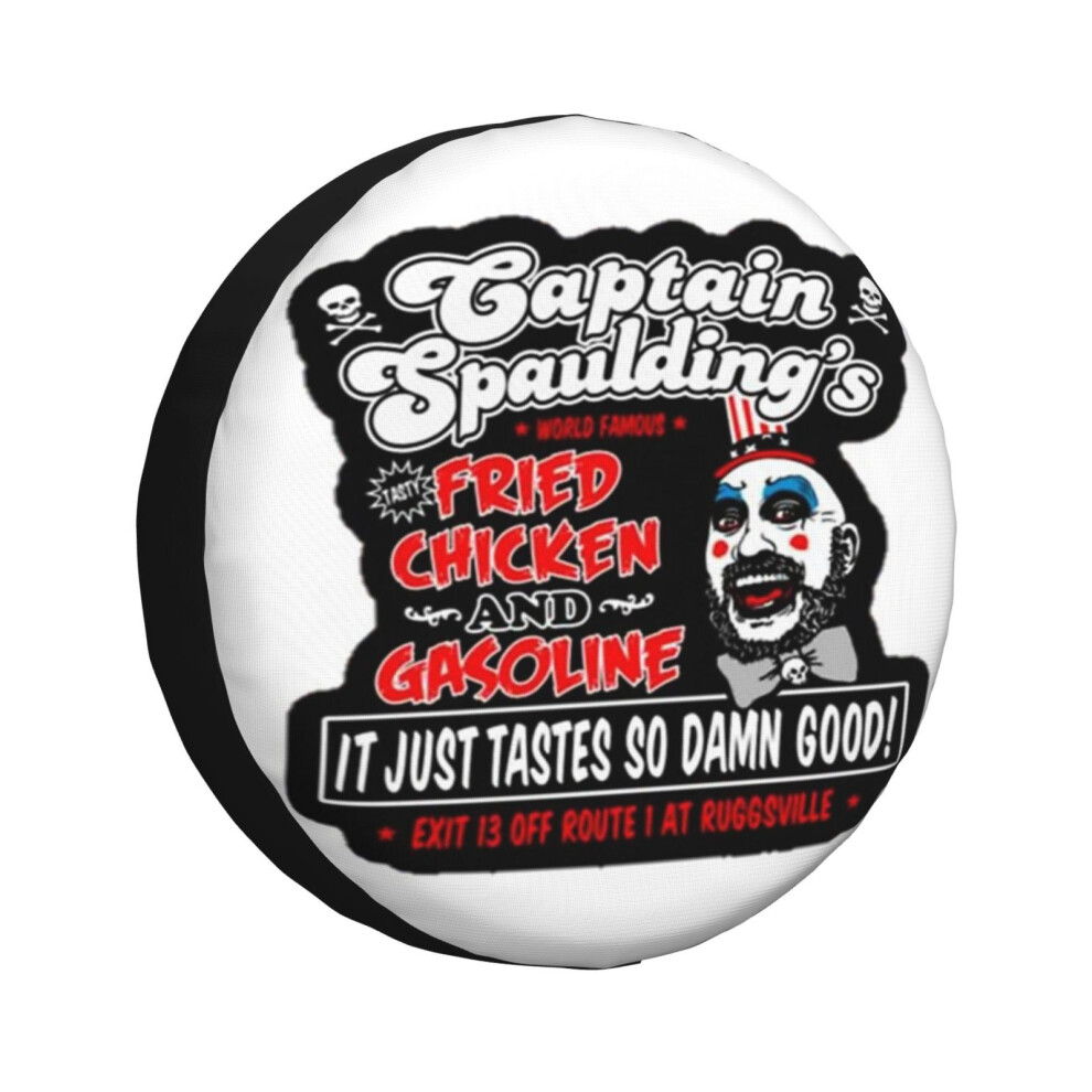 (Captain Spaulding It Just Tases So Damn Good!_4014) Spare Tire Cover For Rv Trailer, Waterproof Wheel Covers Protectors Camper Fit For Jeep Wrangler 6931076076474