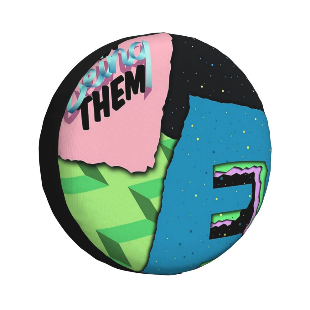 (Daniel Ricciardo - Stop Being Them_2752) Spare Tire Cover For Rv Trailer, Waterproof Wheel Covers Protectors Camper Fit For Jeep Wrangler Rv Suv Van 6931076089214