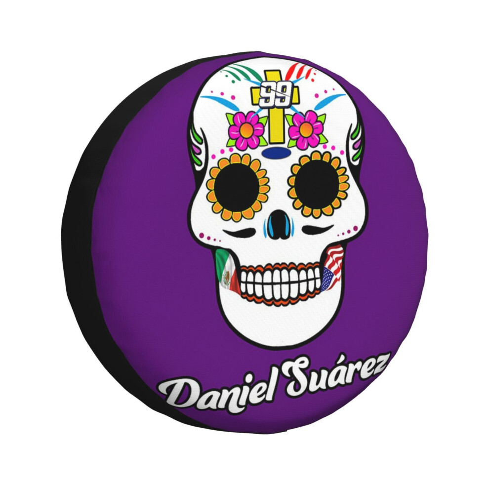 (Daniel Suarez_3274) Spare Tire Cover For Rv Trailer, Waterproof Wheel Covers Protectors Camper Fit For Jeep Wrangler Rv Suv Van Truck Travel Vehicle 6931076089184