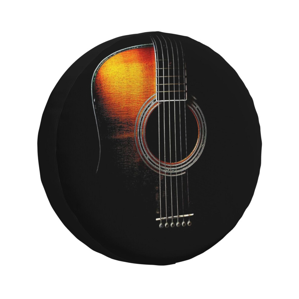 (Colour Acoustic Guitar Hi-Lite_1246) Spare Tire Cover For Rv Trailer, Waterproof Wheel Covers Protectors Camper Fit For Jeep Wrangler Rv Suv Van Truc 6931076092283