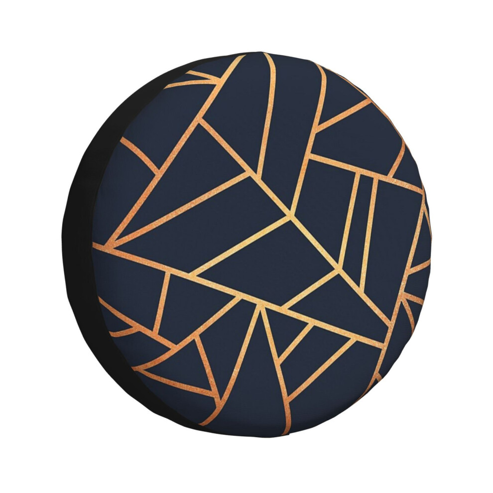 (Copper And Midnight Navy_2841) Spare Tire Cover For Rv Trailer, Waterproof Wheel Covers Protectors Camper Fit For Jeep Wrangler Rv Suv Van Truck Trav 6931076091835