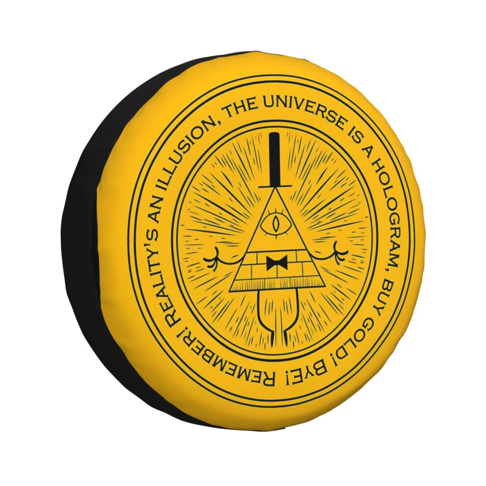 (Gravity Falls Wheel_4217) Spare Tire Cover For Rv Trailer, Waterproof Wheel Covers Protectors Camper Fit For Jeep Wrangler Rv Suv Van Truck Travel Ve 6931076095512