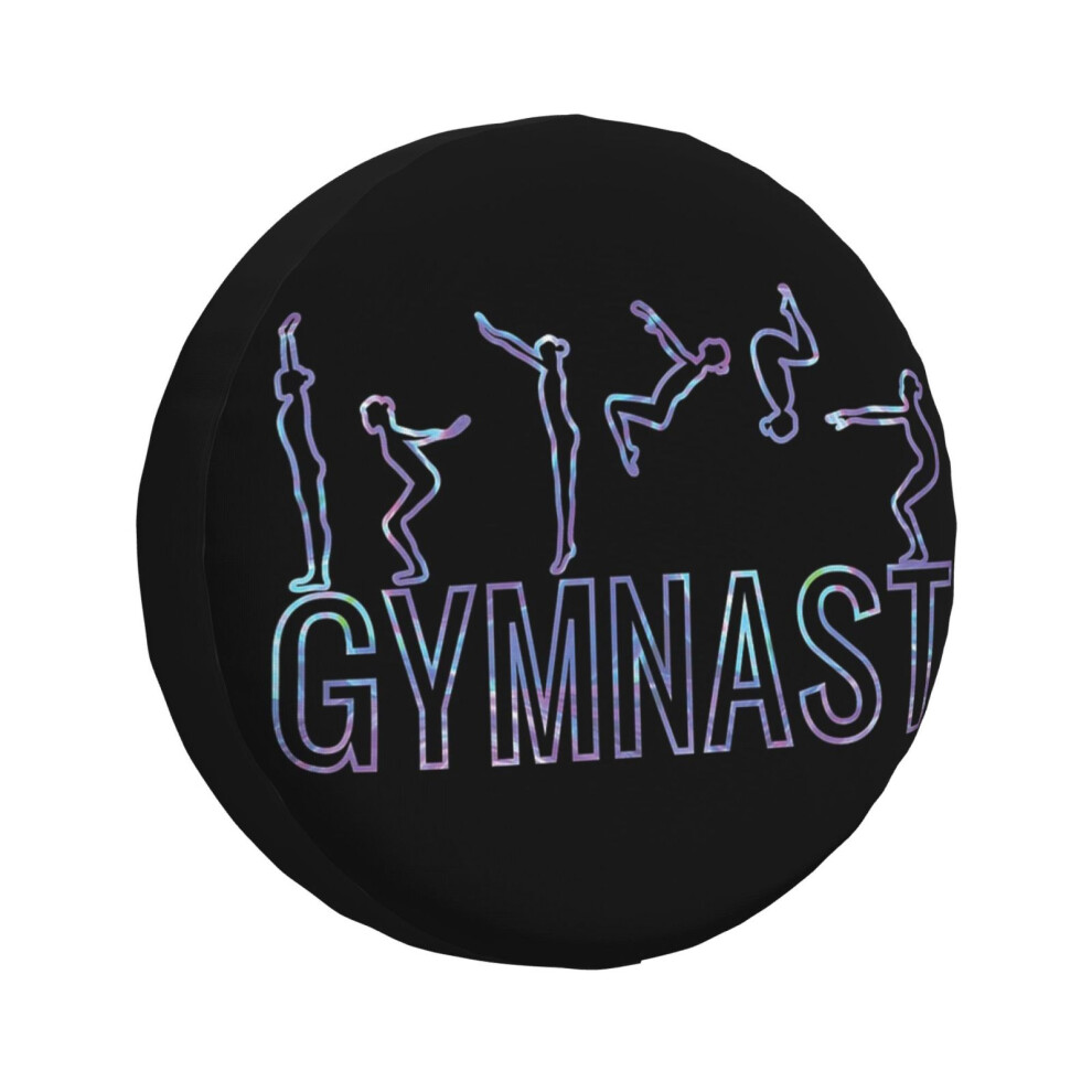 (Gymnast - Holographic_2981) Spare Tire Cover For Rv Trailer, Waterproof Wheel Covers Protectors Camper Fit For Jeep Wrangler Rv Suv Van Truck Travel 6931076094539