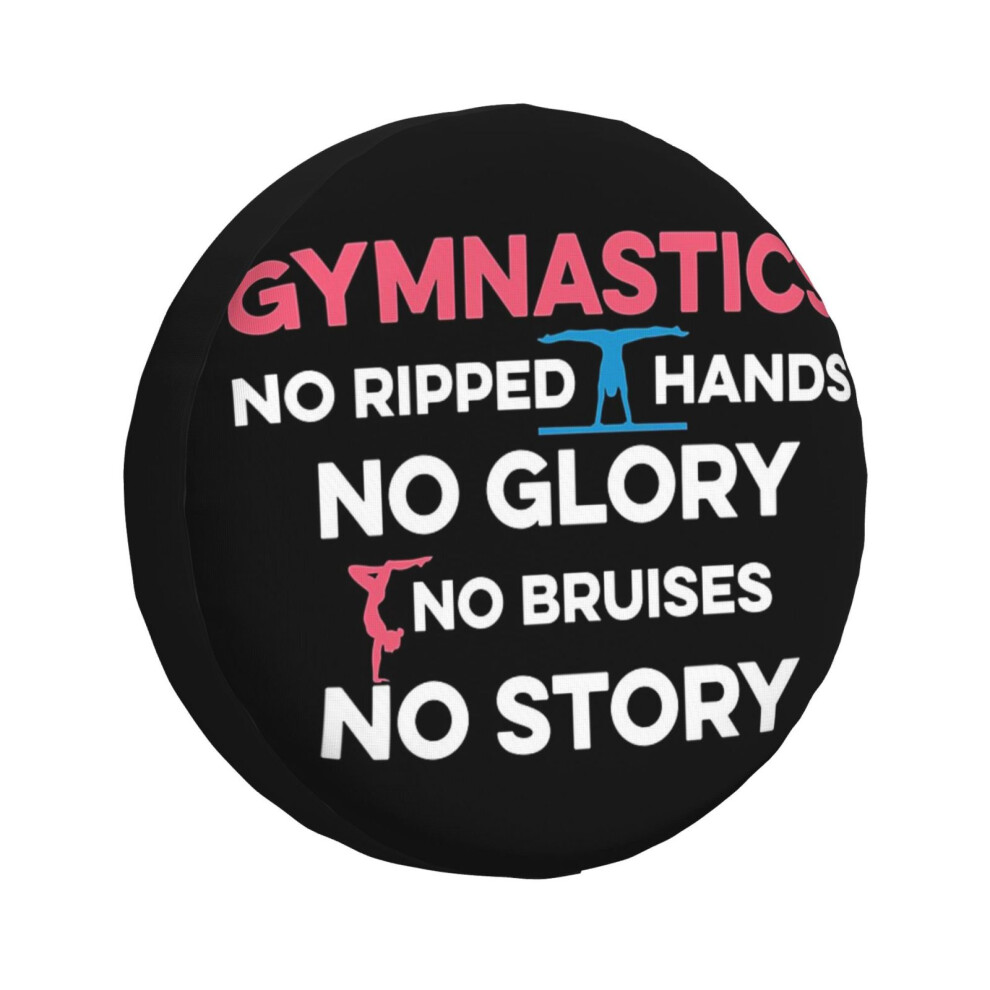 (Gymnastics No Ripped Hands No Glory _1985) Spare Tire Cover For Rv Trailer, Waterproof Wheel Covers Protectors Camper Fit For Jeep Wrangler Rv Suv Va 6931076094416