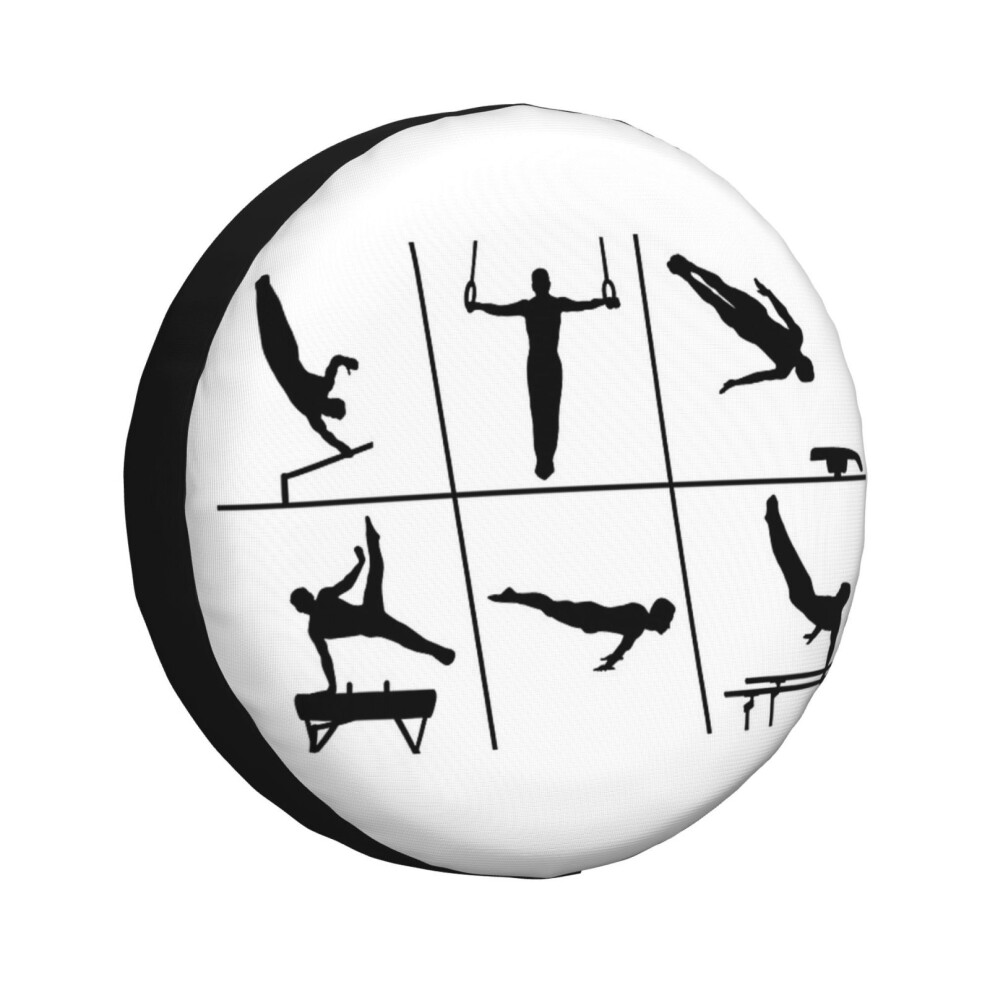 (Gymnastics, Gymnastics - Men's Gymnastics_3605) Spare Tire Cover For Rv Trailer, Waterproof Wheel Covers Protectors Camper Fit For Jeep Wrangler Rv S 6931076094355