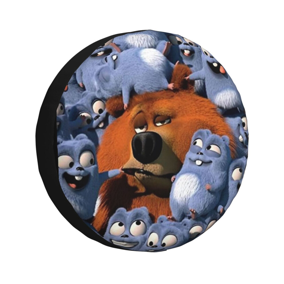 (Grizzy And The Lemmings_2581) Spare Tire Cover For Rv Trailer, Waterproof Wheel Covers Protectors Camper Fit For Jeep Wrangler Rv Suv Van Truck Trave 6931076094942