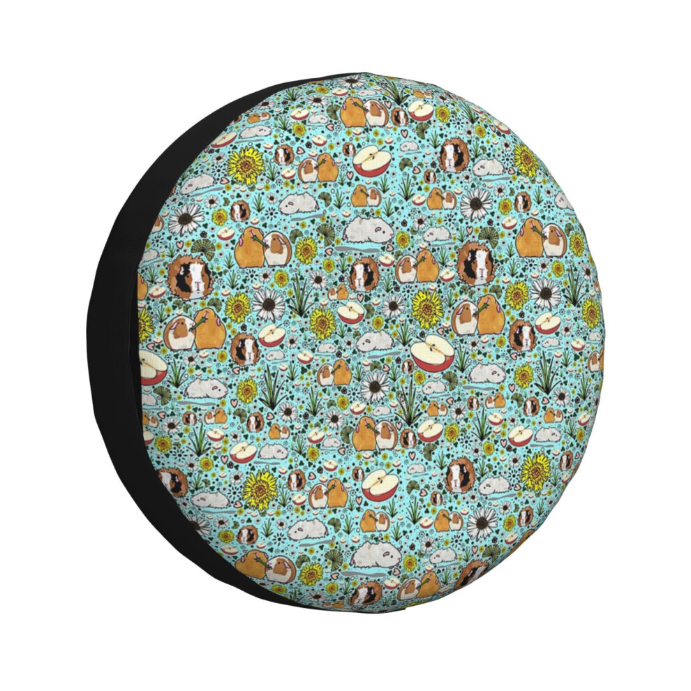 (Guinea Pigs In Blue_535) Spare Tire Cover For Rv Trailer, Waterproof Wheel Covers Protectors Camper Fit For Jeep Wrangler Rv Suv Van Truck Travel Veh 6931076094706