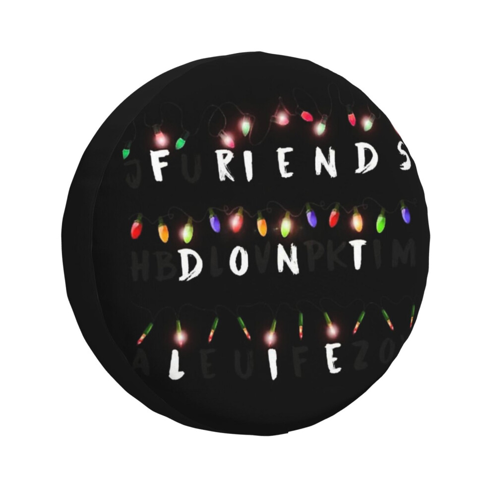 (Friend Don't Lie_3897) Spare Tire Cover For Rv Trailer, Waterproof Wheel Covers Protectors Camper Fit For Jeep Wrangler Rv Suv Van Truck Travel Vehic 6931076099350