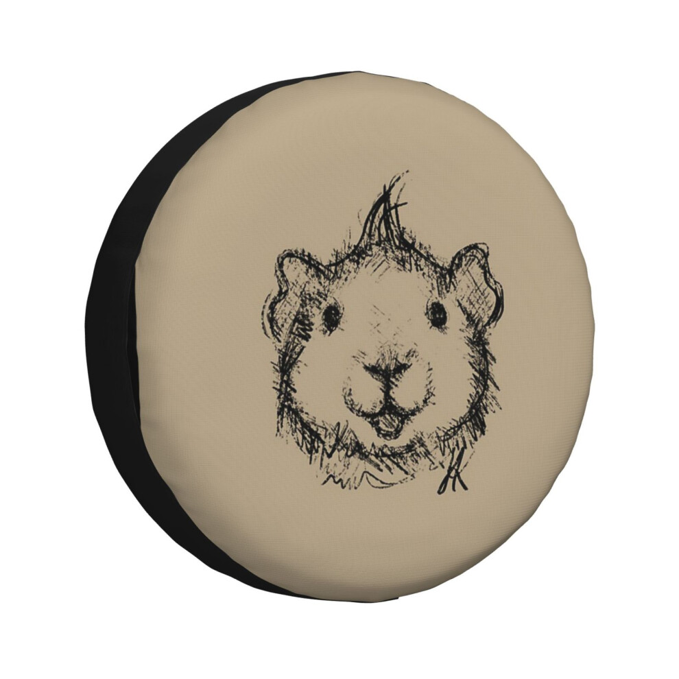(Friendly Guinea Pig_6130) Spare Tire Cover For Rv Trailer, Waterproof Wheel Covers Protectors Camper Fit For Jeep Wrangler Rv Suv Van Truck Travel Ve 6931076099343