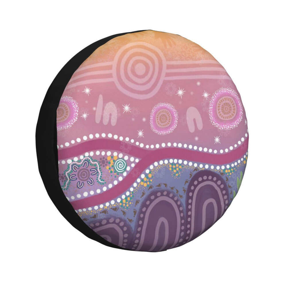 (Fishing On Country_6638) Spare Tire Cover For Rv Trailer, Waterproof Wheel Covers Protectors Camper Fit For Jeep Wrangler Rv Suv Van Truck Travel Veh 6931076101473