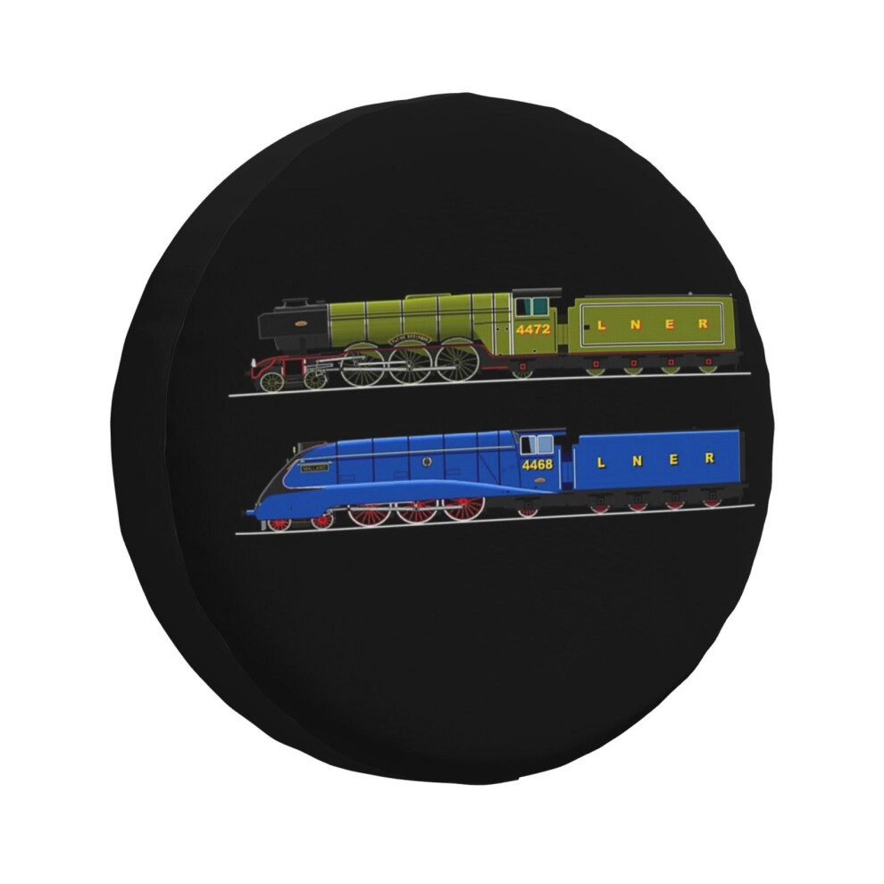 (Flying Scotsman And The Mallard_3440) Spare Tire Cover For Rv Trailer, Waterproof Wheel Covers Protectors Camper Fit For Jeep Wrangler Rv Suv Van Tru 6931076100568