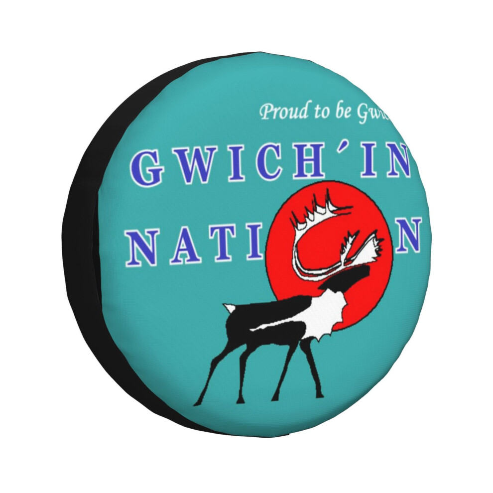 (Flag Of The Gwich'in Nation Canada_1958) Spare Tire Cover For Rv Trailer, Waterproof Wheel Covers Protectors Camper Fit For Jeep Wrangler Rv Suv Van 6931076101213