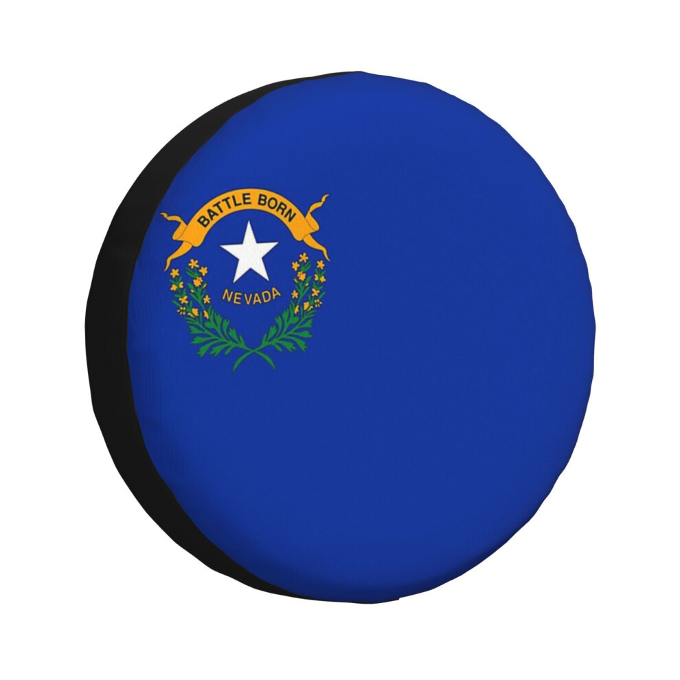 (Flag Of Nevada_6259) Spare Tire Cover For Rv Trailer, Waterproof Wheel Covers Protectors Camper Fit For Jeep Wrangler Rv Suv Van Truck Travel Vehicle 6931076101275