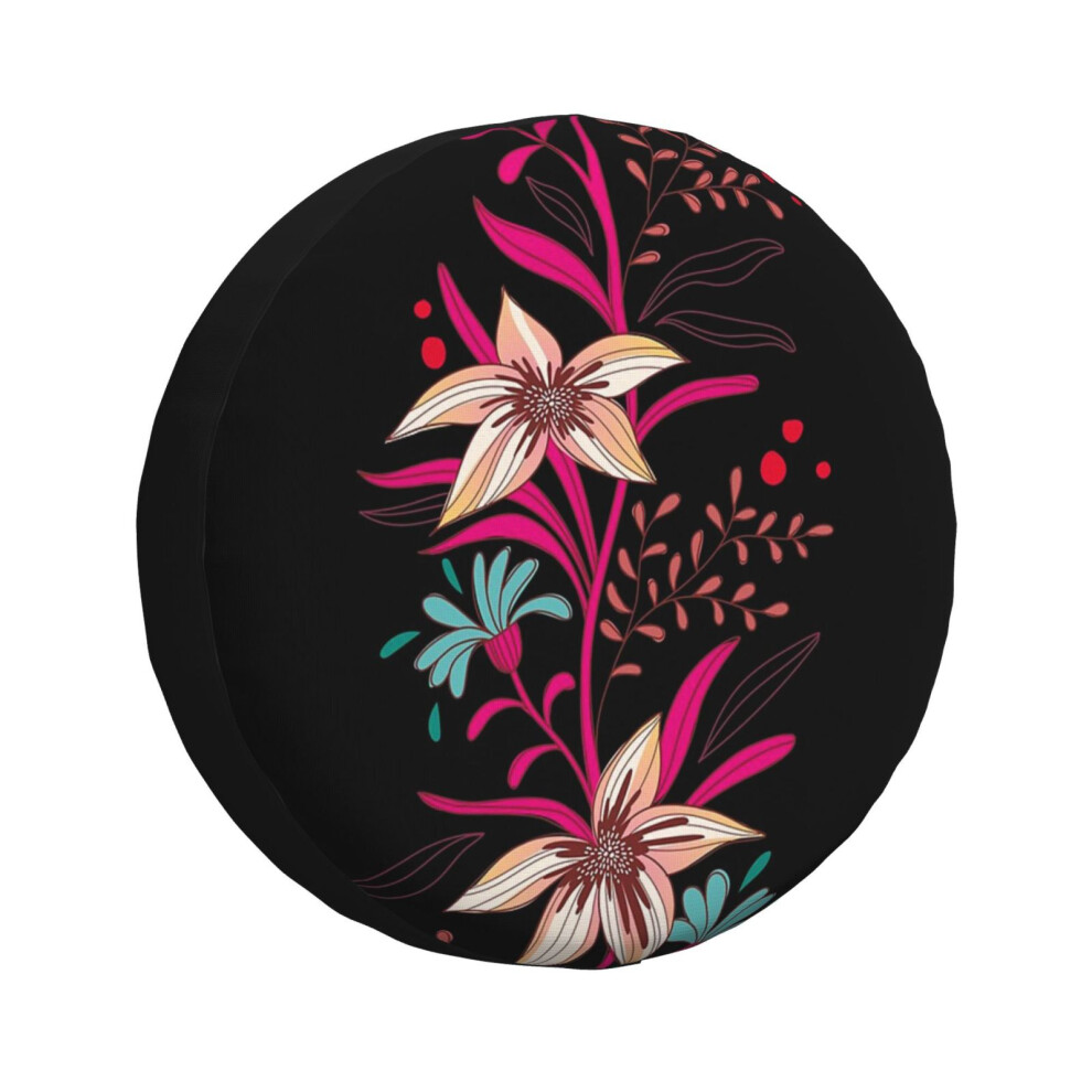 (Flourish And Shine_7271) Spare Tire Cover For Rv Trailer, Waterproof Wheel Covers Protectors Camper Fit For Jeep Wrangler Rv Suv Van Truck Travel Veh 6931076100827