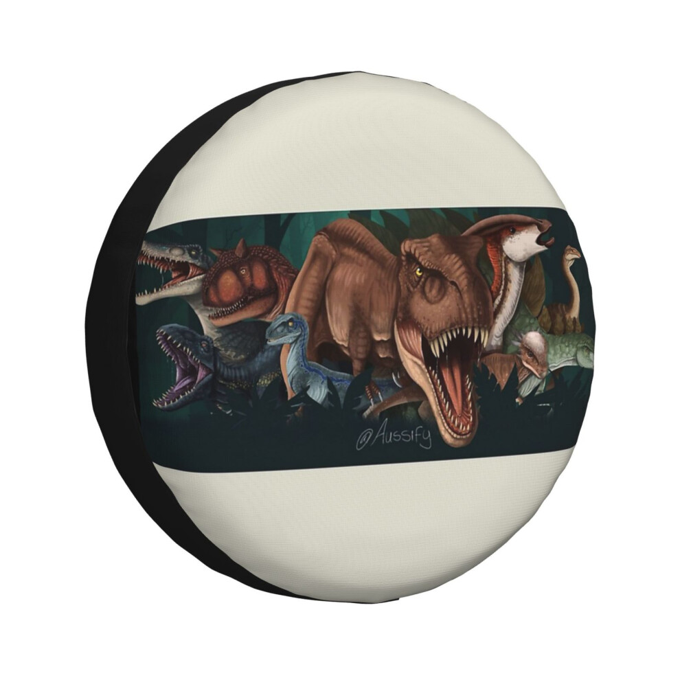 (Jurassic World Fallen Kingdom _445) Spare Tire Cover For Rv Trailer, Waterproof Wheel Covers Protectors Camper Fit For Jeep Wrangler Rv Suv Van Truck 6931076106232