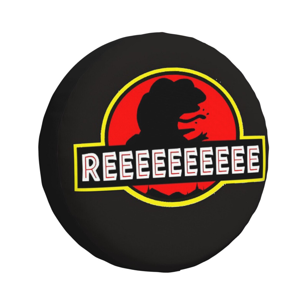 (Jurassic Pepe 4Chan Frog Meme_6760) Spare Tire Cover For Rv Trailer, Waterproof Wheel Covers Protectors Camper Fit For Jeep Wrangler Rv Suv Van Truck 6931076106294