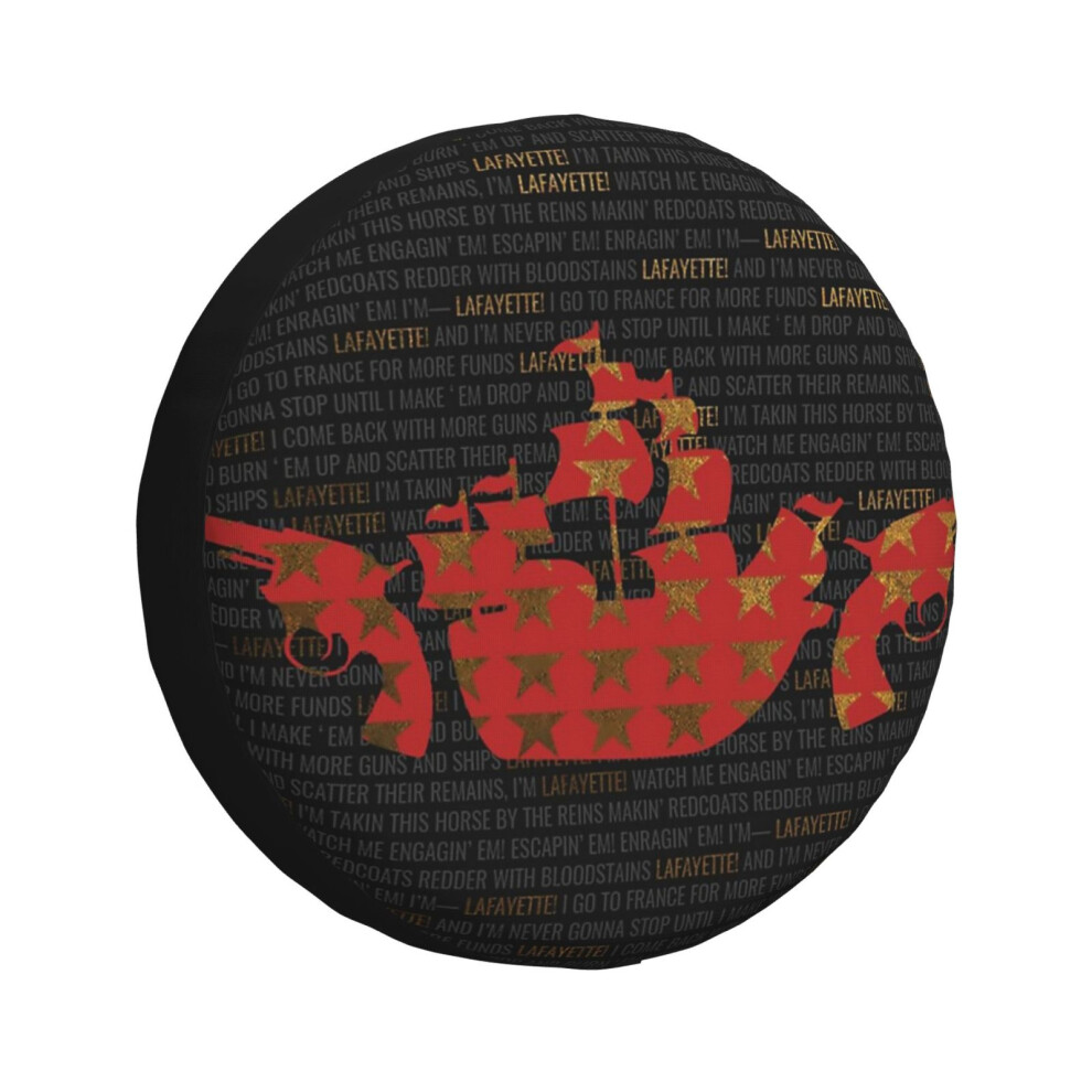 (Hamilton - Guns And Ships_3043) Spare Tire Cover For Rv Trailer, Waterproof Wheel Covers Protectors Camper Fit For Jeep Wrangler Rv Suv Van Truck Tra 6931076093808