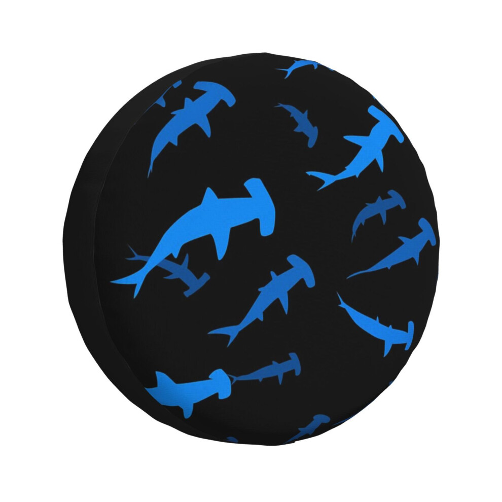 (Hammerhead Shark_3218) Spare Tire Cover For Rv Trailer, Waterproof Wheel Covers Protectors Camper Fit For Jeep Wrangler Rv Suv Van Truck Travel Vehic 6931076093778