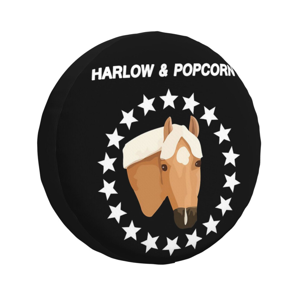 (Harlow And Popcorn Merch Popcorn The Pony_973) Spare Tire Cover For Rv Trailer, Waterproof Wheel Covers Protectors Camper Fit For Jeep Wrangler Rv Su 6931076093372
