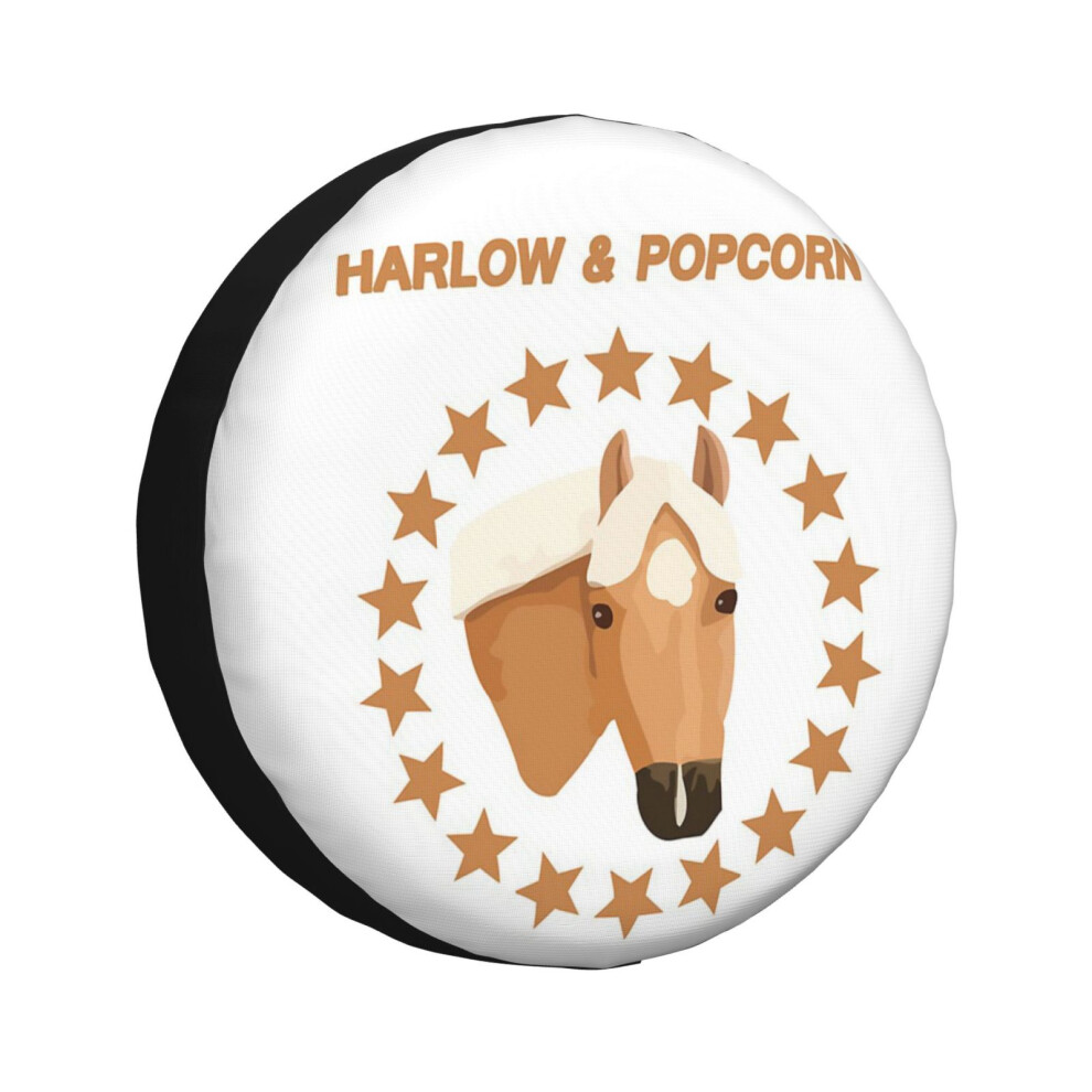 (Harlow And Popcorn Merch Popcorn The Pony_717) Spare Tire Cover For Rv Trailer, Waterproof Wheel Covers Protectors Camper Fit For Jeep Wrangler Rv Su 6931076093389