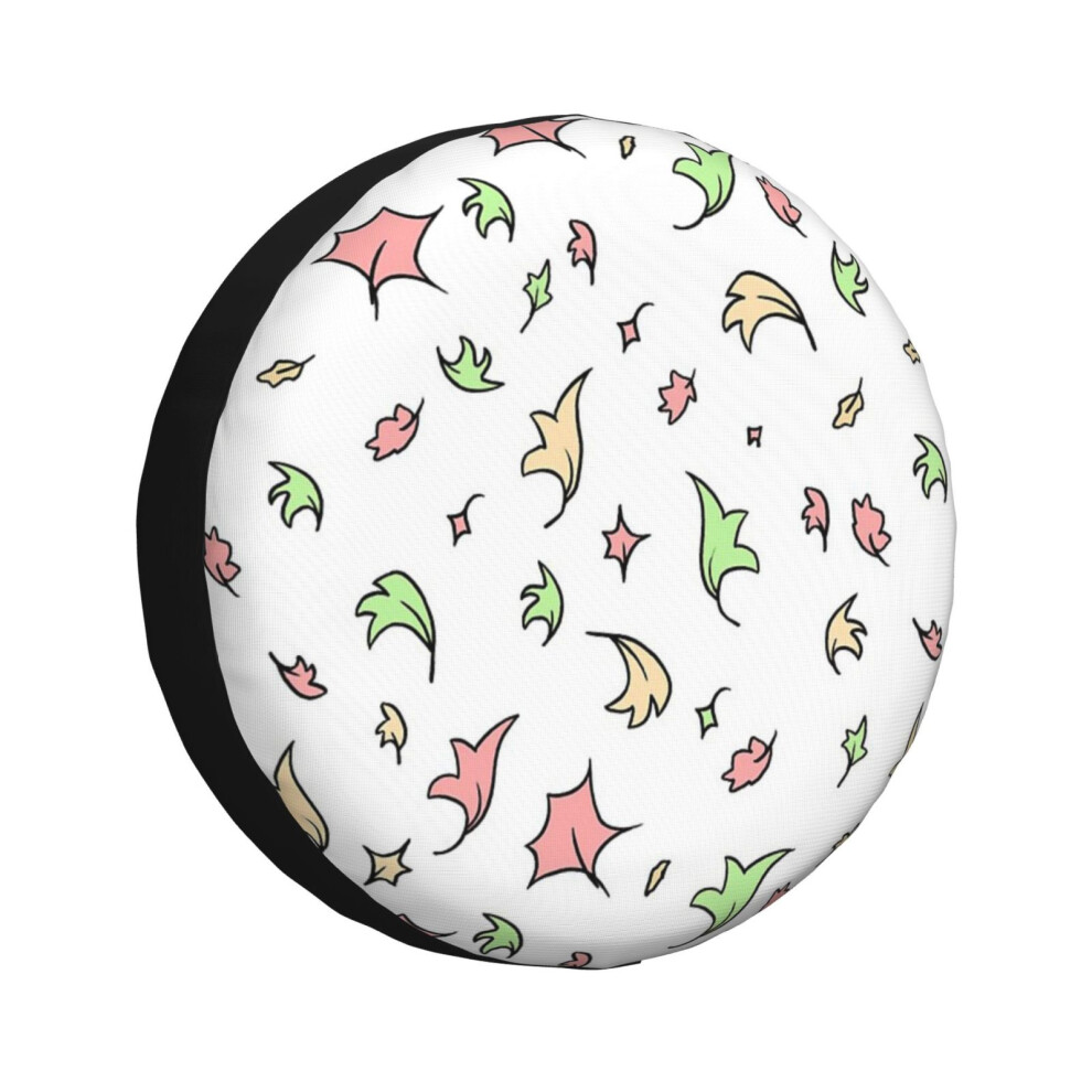 Bearlad (Heartstopper Leaves - Repeating_1421) Spare Tire Cover For Rv Trailer, Waterproof Wheel Covers Protectors Camper Fit For Jeep Wrangler Rv Suv Van Tru