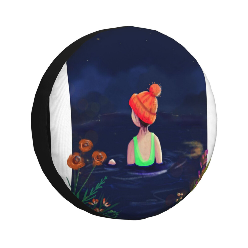 (Lady Of The Lake_6460) Spare Tire Cover For Rv Trailer, Waterproof Wheel Covers Protectors Camper Fit For Jeep Wrangler Rv Suv Van Truck Travel Vehic 6931076102999