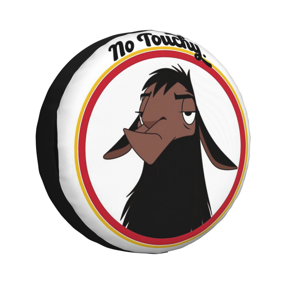 (Kuzco No Touchy Sad Llama Emperor's New Groove Emperor David Spade Back Off No Touch Funny Gift_633) Spare Tire Cover For Rv Trailer, Waterproof Whee 6931076103347