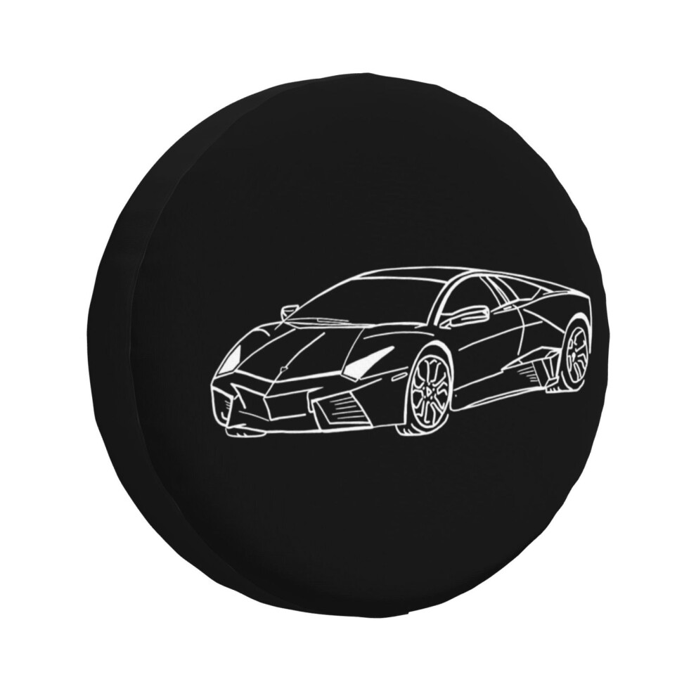 (Lamborghini Reventon_867) Spare Tire Cover For Rv Trailer, Waterproof Wheel Covers Protectors Camper Fit For Jeep Wrangler Rv Suv Van Truck Travel Ve 6931076102869