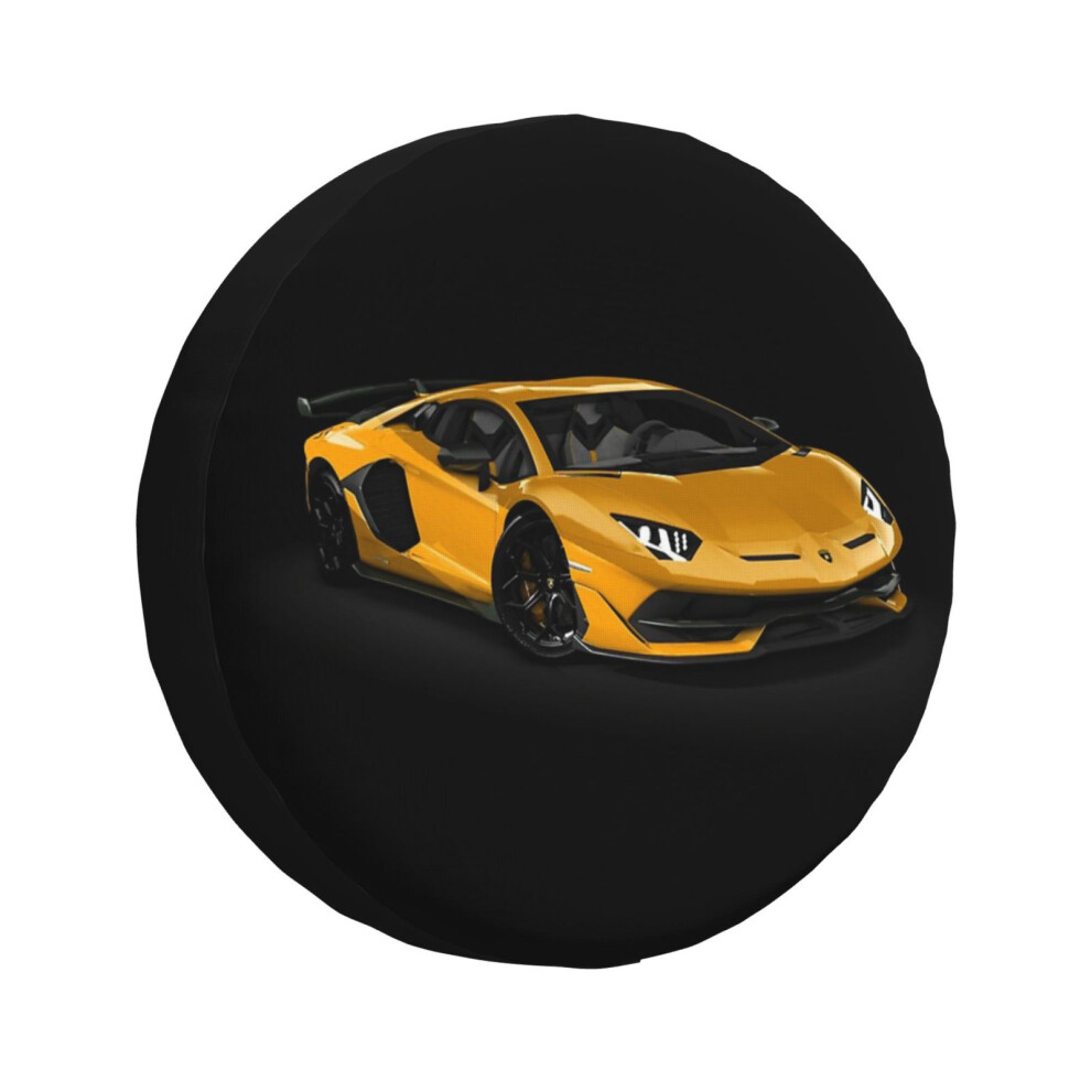 (Lamborghini Aventador Svj_291) Spare Tire Cover For Rv Trailer, Waterproof Wheel Covers Protectors Camper Fit For Jeep Wrangler Rv Suv Van Truck Trav 6931076102876