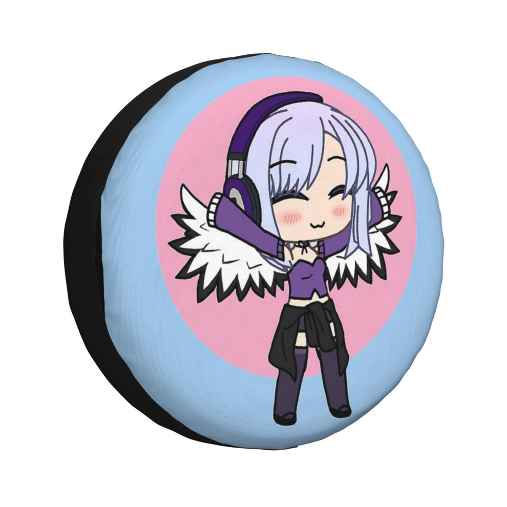 (Gacha Series Girl Naomi Luna - Cute Gacha Girl With Wings_3396) Spare Tire Cover For Rv Trailer, Waterproof Wheel Covers Protectors Camper Fit For Je 6931076098452